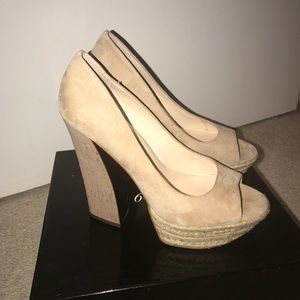 New Suede Cork Wedge